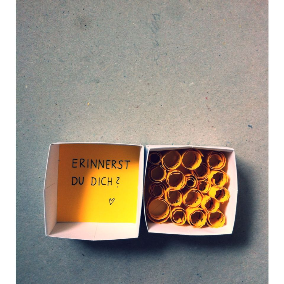 Geschenke Freund
 Erinnerst du dich Fernbeziehung Geschenk