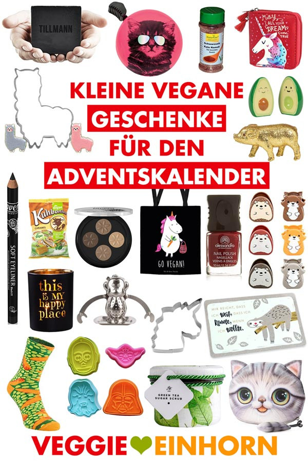Geschenke Für Den Adventskalender
 Kleine vegane Geschenke für den Adventskalender Veggie