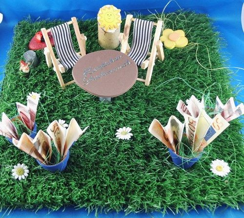 Geschenke Für Den Urlaub
 Geldgeschenk basteln Gartenmöbel