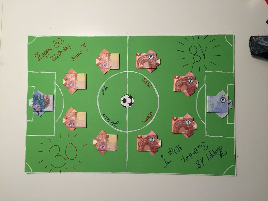 Geschenke Für Fußballfans
 Zwei Fußballfans ein Geldgeschenk Arminia Bielefeld