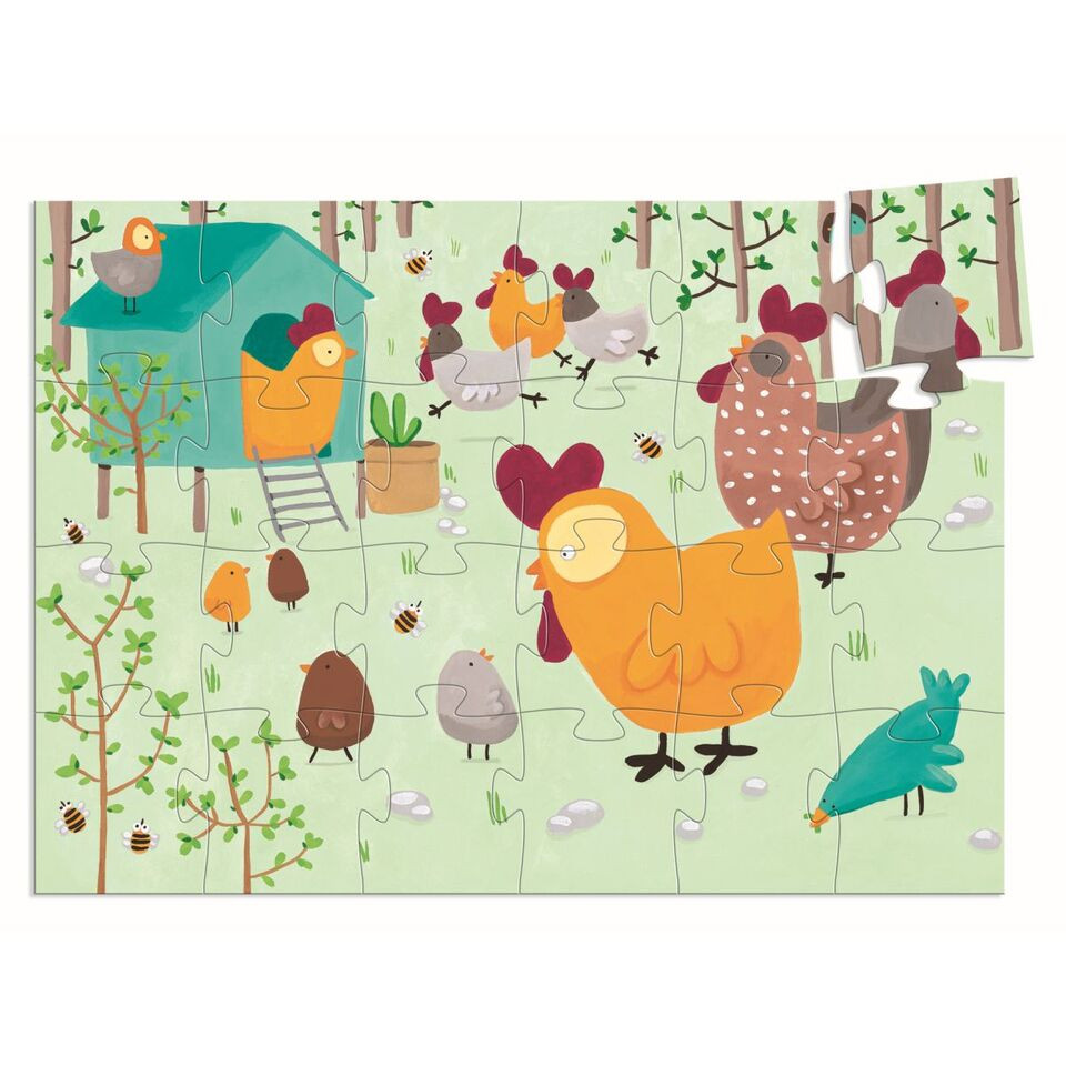 Geschenke Für Kinder Ab 3
 Formenpuzzle Huhn Cot Cot 24 Teile ab 3 Geschenke für