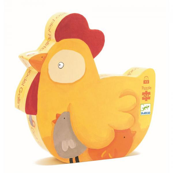 Geschenke Für Kinder Ab 3
 Formenpuzzle Huhn Cot Cot 24 Teile ab 3 Geschenke für