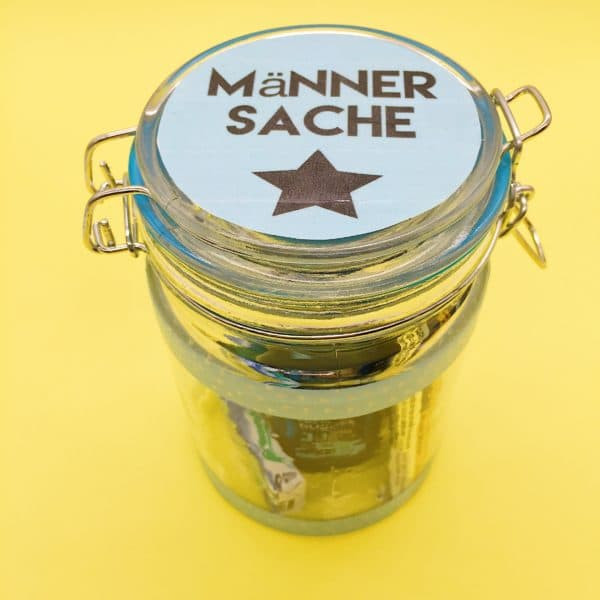 Geschenke Für Männer Selber Machen
 Männersache – DIY Geschenk im Glas für Männer selber