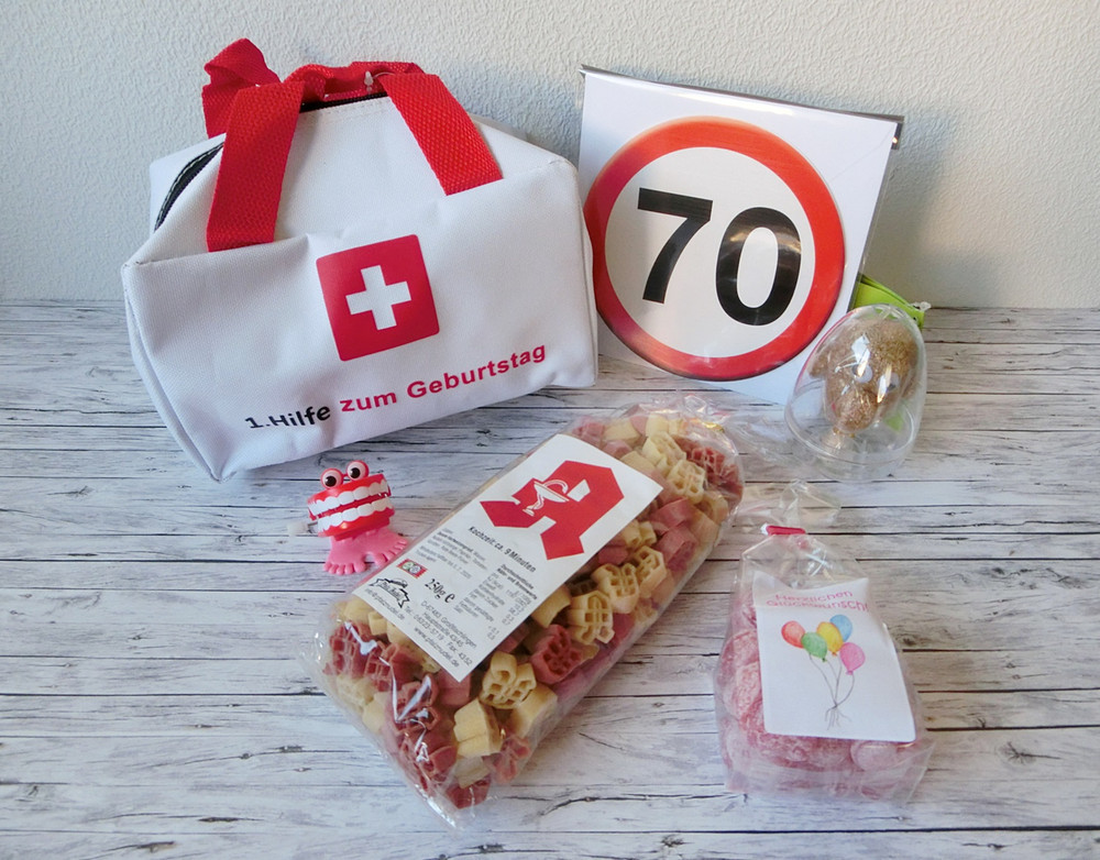 Geschenke Für Männer Zum Geburtstag
 Geschenke für Frauen Erste Hilfe Set für Männer zum 70