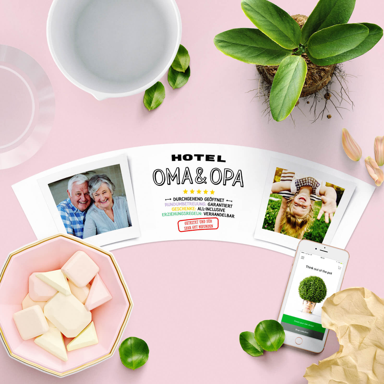 Geschenke Für Oma Und Opa
 Hotel Oma & Opa – Blumentopf von MyFacepot