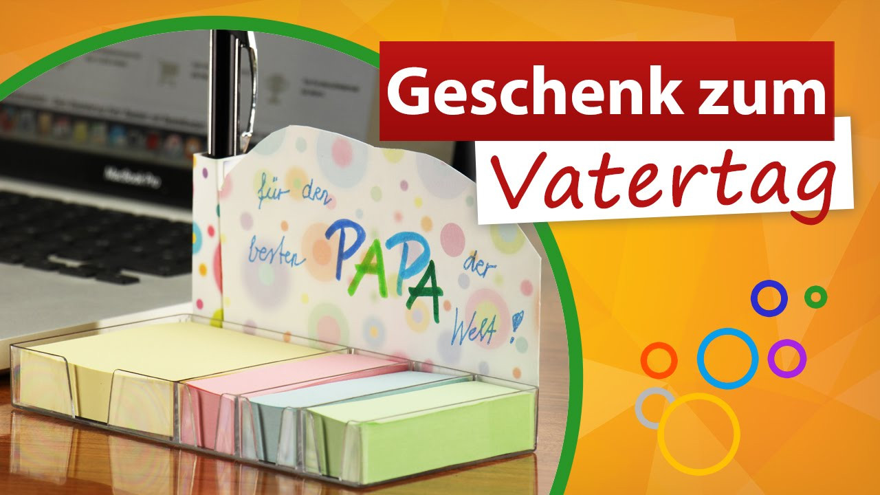 Geschenke Für Papa
 Geschenke zum Vatertag von Kindern 💙 Notizzettel für Papa