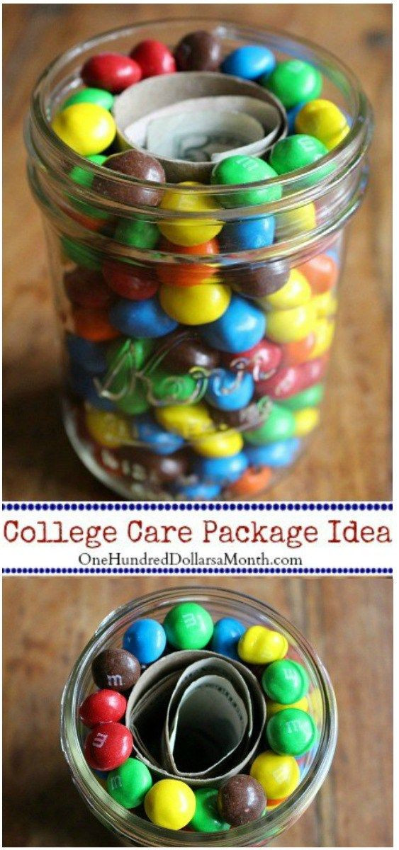Geschenke Für Studenten
 Care Packages for College Students Money and M&M s