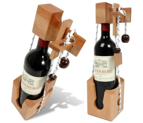 Geschenke Für Weinliebhaber
 Lustige Sachen Geschenke Flaschenpuzzle aus Edelholz