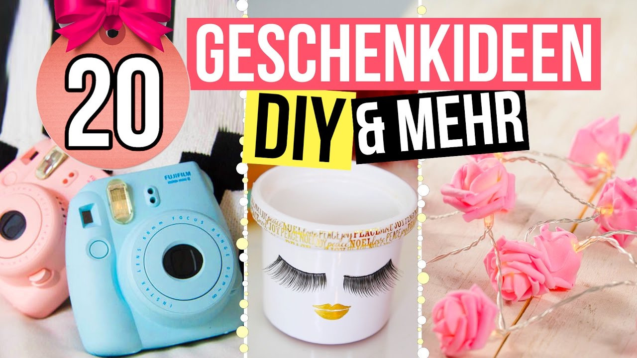 Geschenke Ideen
 20 GESCHENKIDEEN einfache DIYs und Kaufbares