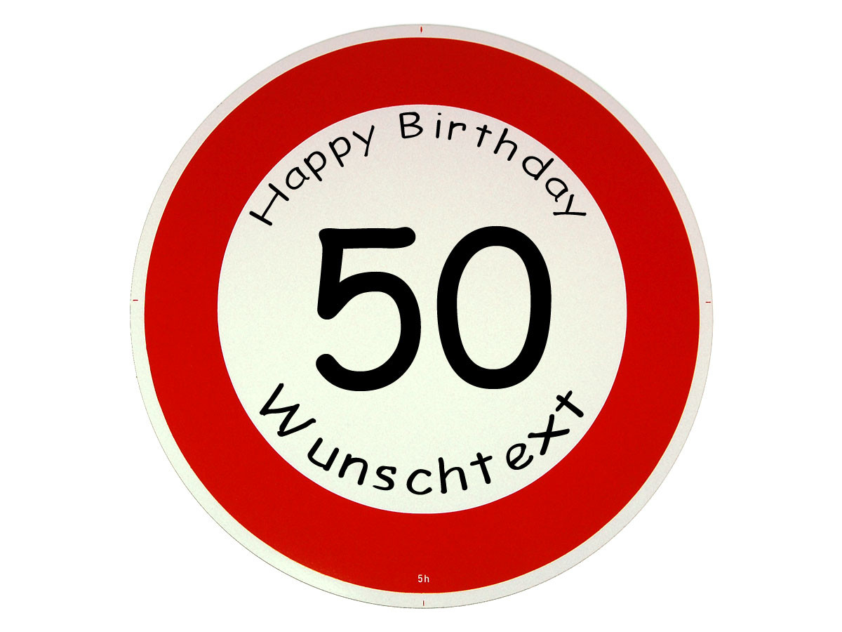 Geschenke Online 4You Gmbh
 Verkehrsschild als Geburtstagsgeschenk Geschenk zum 50