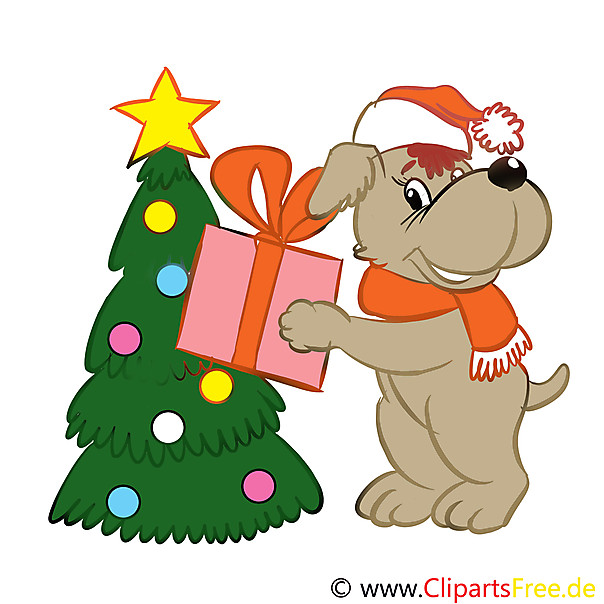 Geschenke Weihnachten Clipart
 Geschenke zu Weihnachten Cartoonbild Clipart Grafik