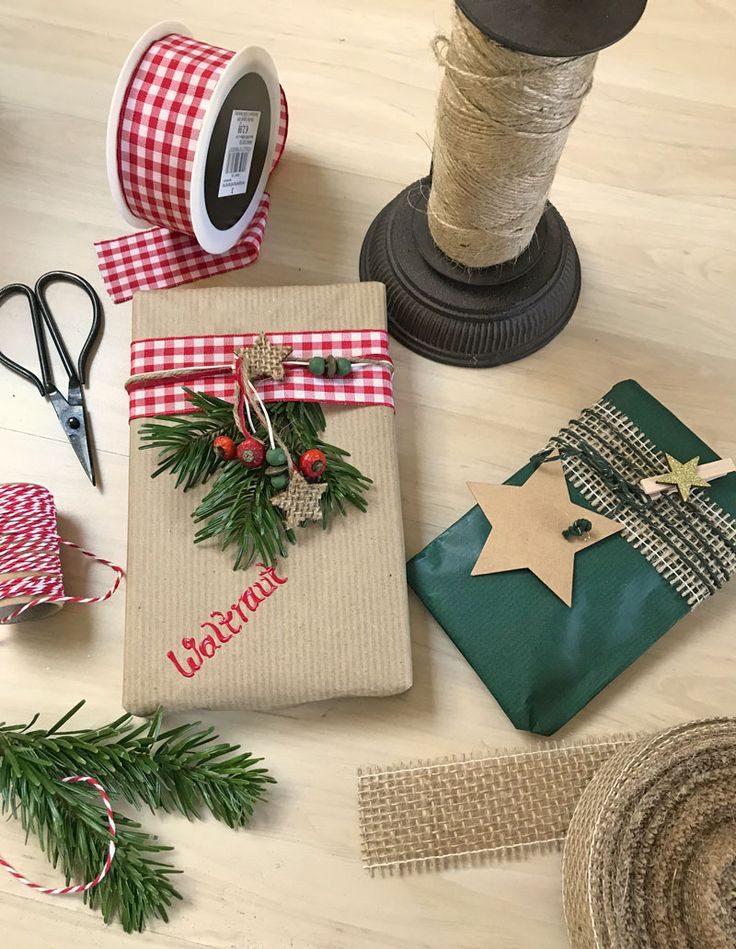 Geschenke Weihnachtlich Verpacken
 25 einzigartige Geschenke basteln Ideen auf Pinterest