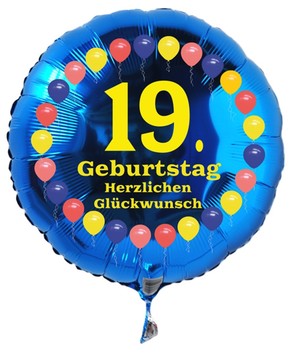 Geschenke Zum 19 Geburtstag
 Luftballon 19 Geburtstag Ballonsupermarkt lineshop