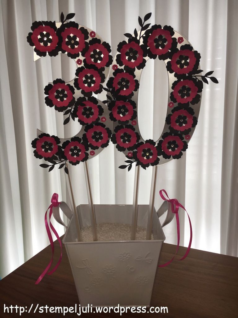 Geschenke Zum 30 Frau
 Geldgeschenk 30 Geburtstag Stampin Up Blumen Glitzer Frau