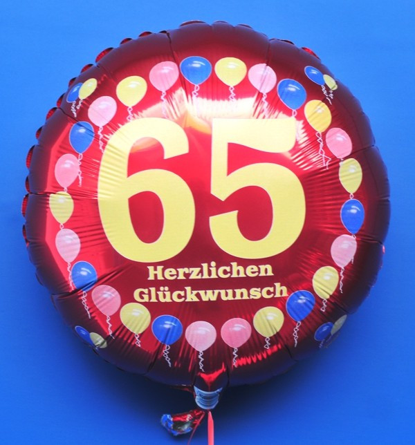 Geschenke Zum 65 Geburtstag
 Ballonsupermarkt lineshop Luftballon 65 Geburtstag
