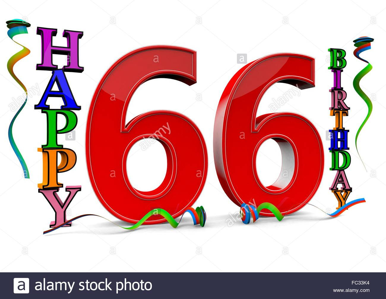 Geschenke Zum 66 Geburtstag
 Happy Birthday Zum 66 Geburtstag Stockfotos & Happy