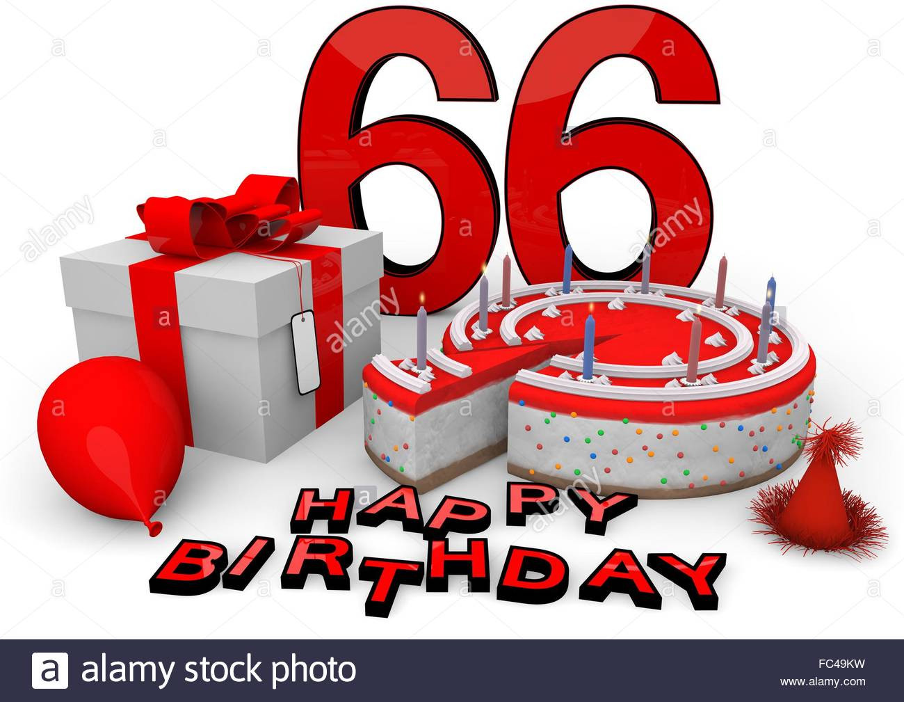 Geschenke Zum 66 Geburtstag
 Happy Birthday Zum 66 Geburtstag Stockfotos & Happy