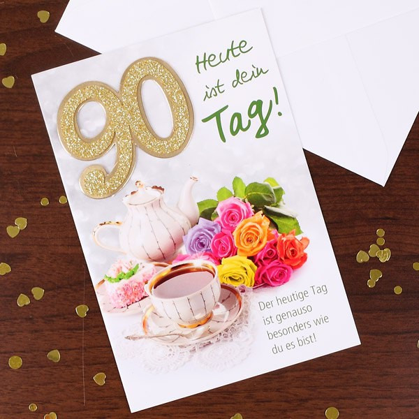 Geschenke Zum 90. Geburtstag
 Grußkarte