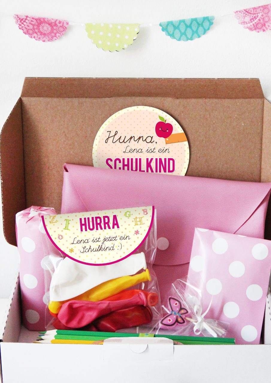 Geschenke Zur Einschulung Mädchen
 Überraschung zur Einschulung in Pink