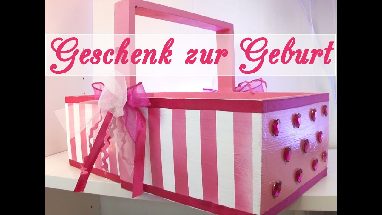 Geschenke Zur Geburt
 Geschenk zur Geburt eines Mädchens Babykörbchen