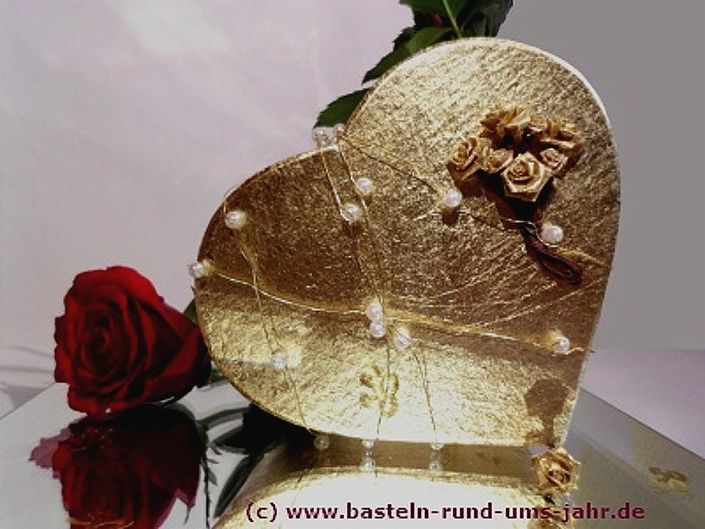 Geschenke Zur Goldenen Hochzeit Basteln Goldenes Herz
 ausgefallene geldgeschenke hochzeit selber basteln
