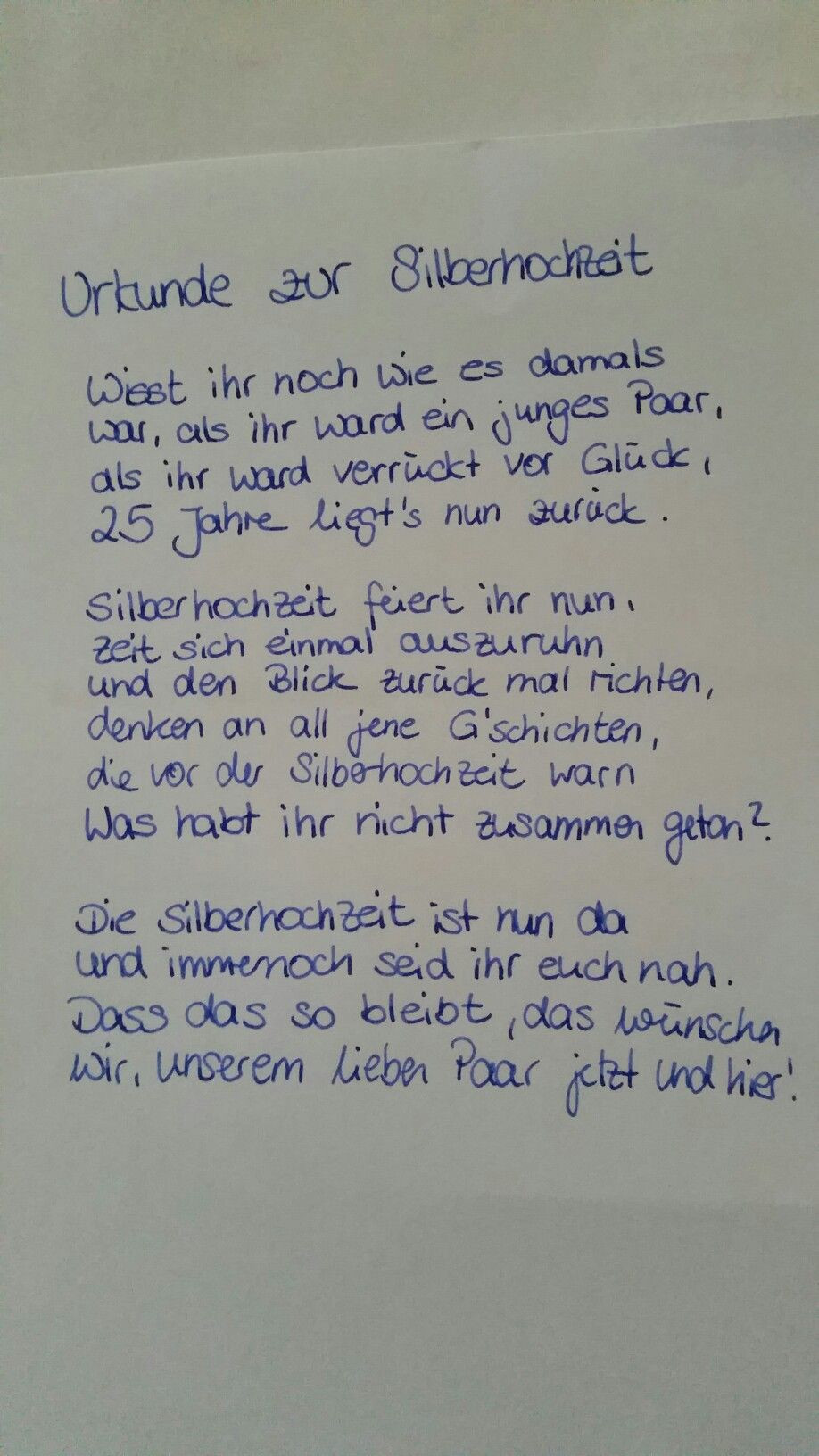 37++ Spruch zur silberhochzeit fuer freunde 