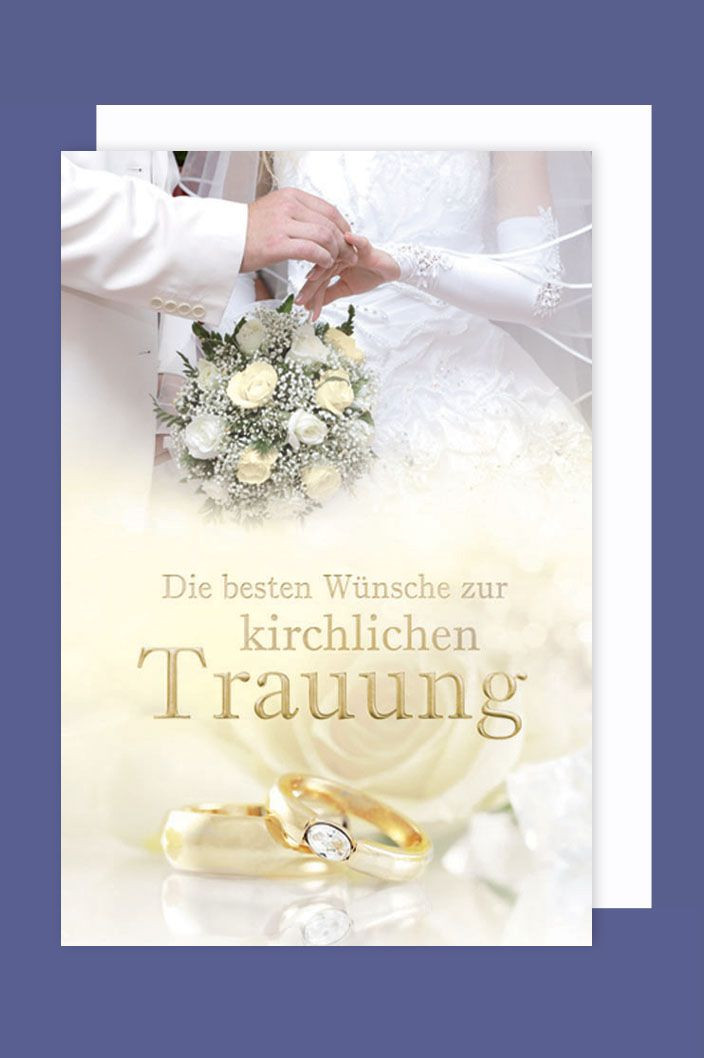 Geschenke Zur Standesamtlichen Trauung
 Kirchliche Trauung Hochzeit Grußkarte Karte Ringe 16x11cm