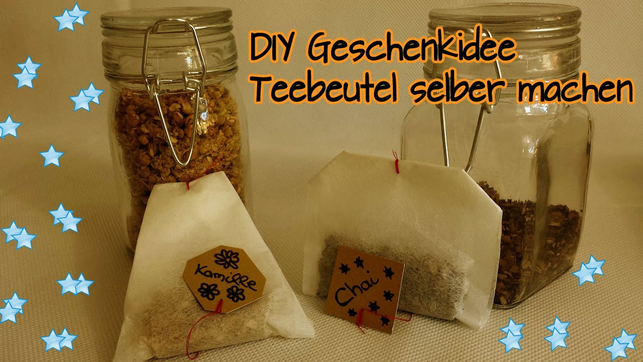 Geschenkidee Diy
 DIY Geschenkidee Teebeutel selber machen Last Minute