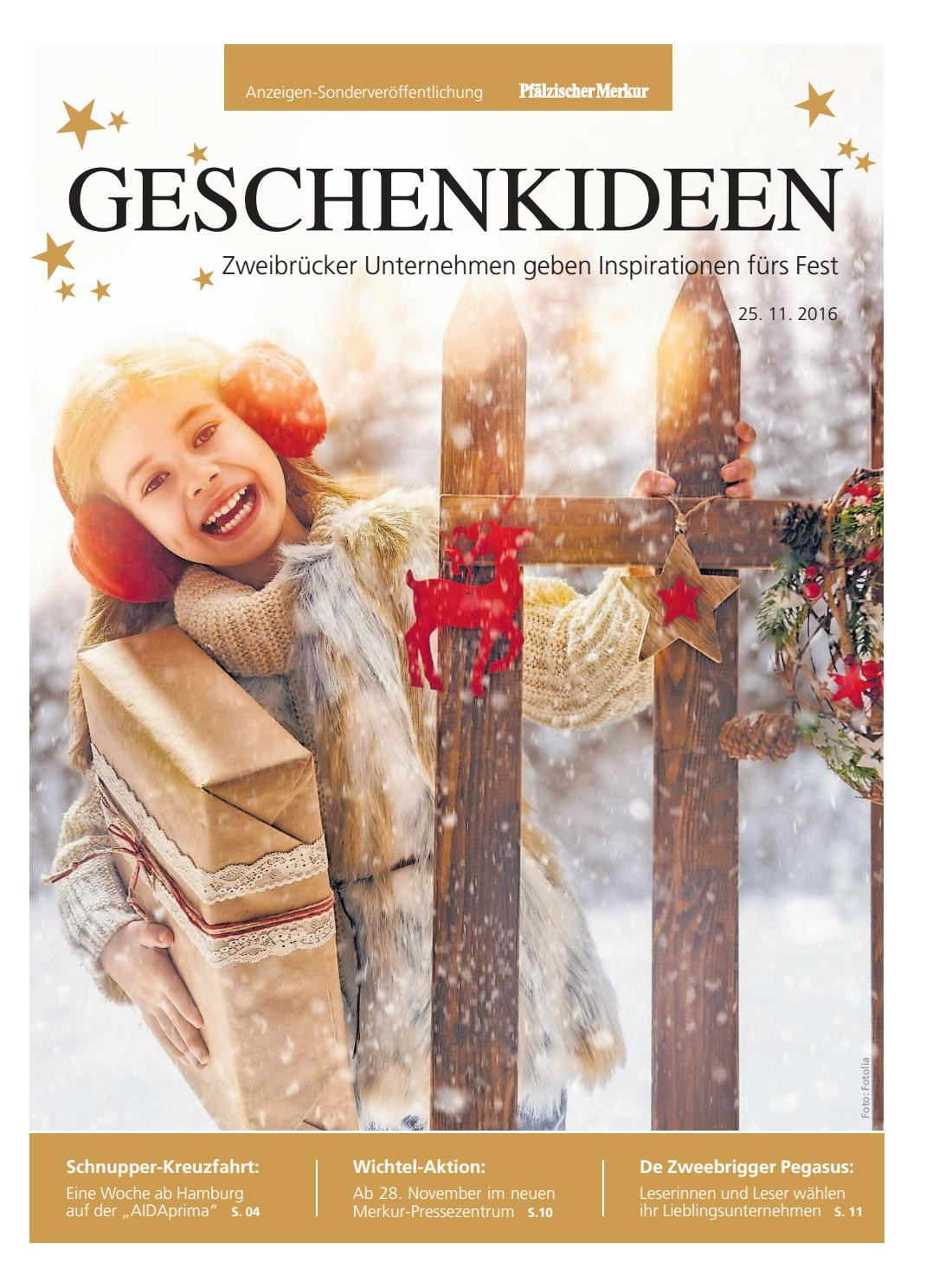 Geschenkideen 2016
 Geschenkideen 25 11 2016 by Saarbrücker VerlagsService