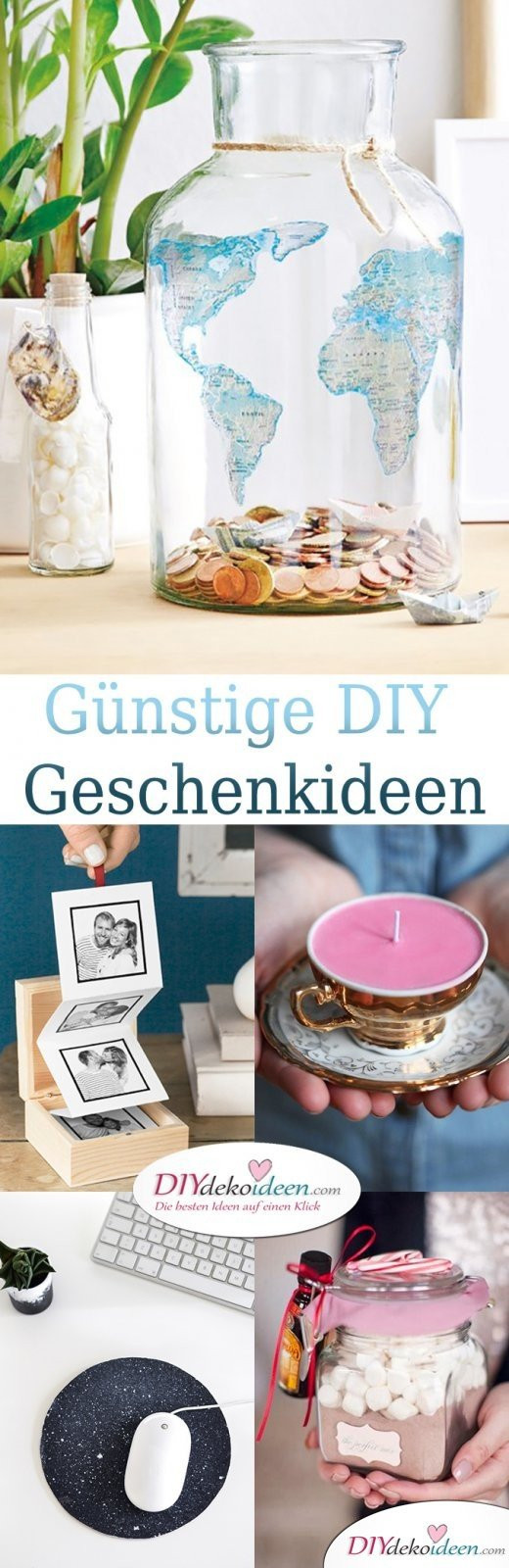 Geschenkideen Diy
 Günstige Geschenkideen zum selber machen DIY Bastelideen