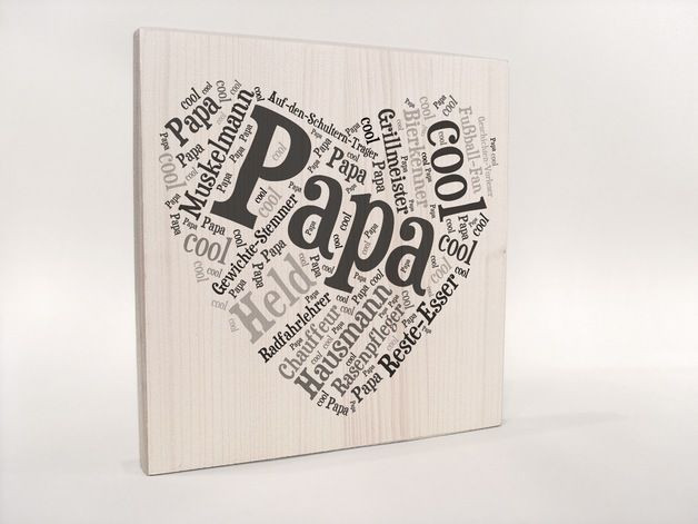 Geschenkideen Für Vater
 Papa Herz Geschenk für Papa Geschenkidee Papa