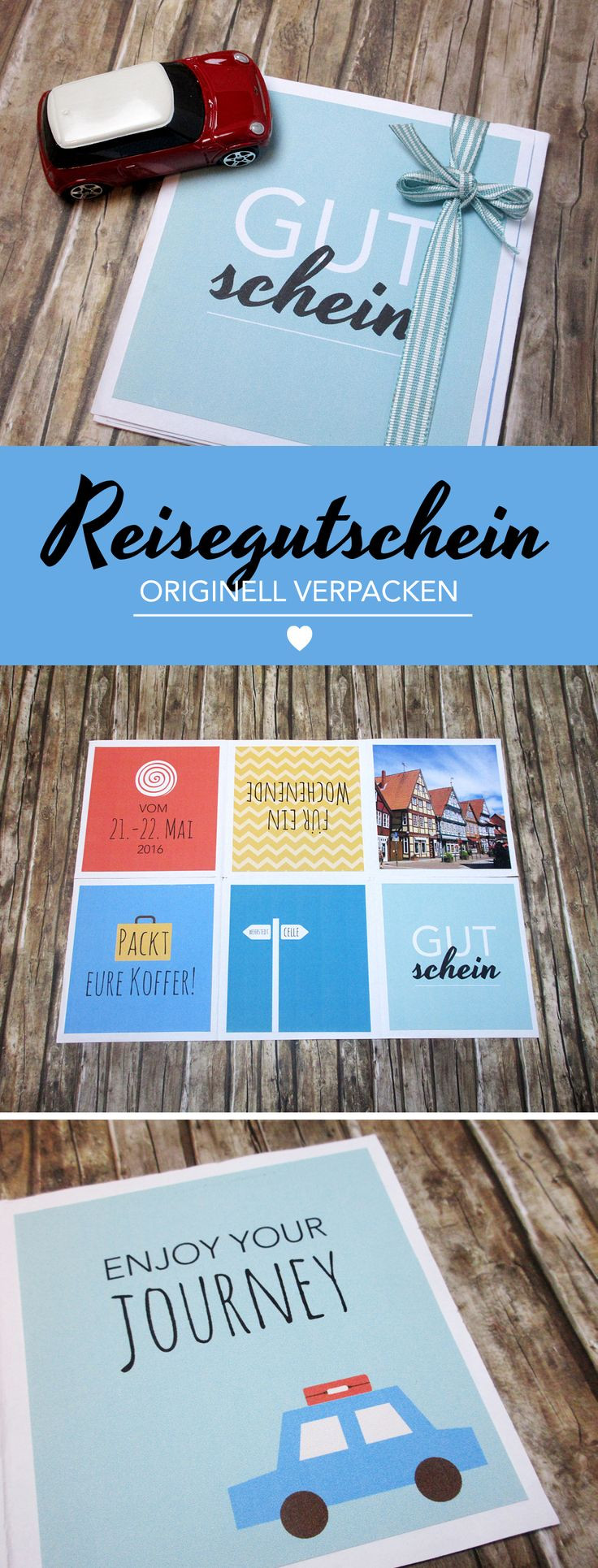 Geschenkideen Gutschein
 Die besten 25 Reisegutschein basteln Ideen auf Pinterest