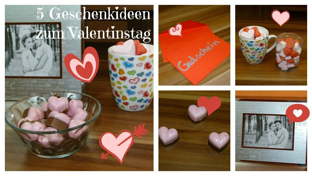 Geschenkideen Valentinstag
 Valentinstag ♥ 5 Geschenkideen DIY