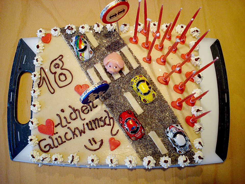 Geschenkideen Zum 18 Geburtstag
 Führerschein Torte zum 18 Geburtstag von cityfield2000