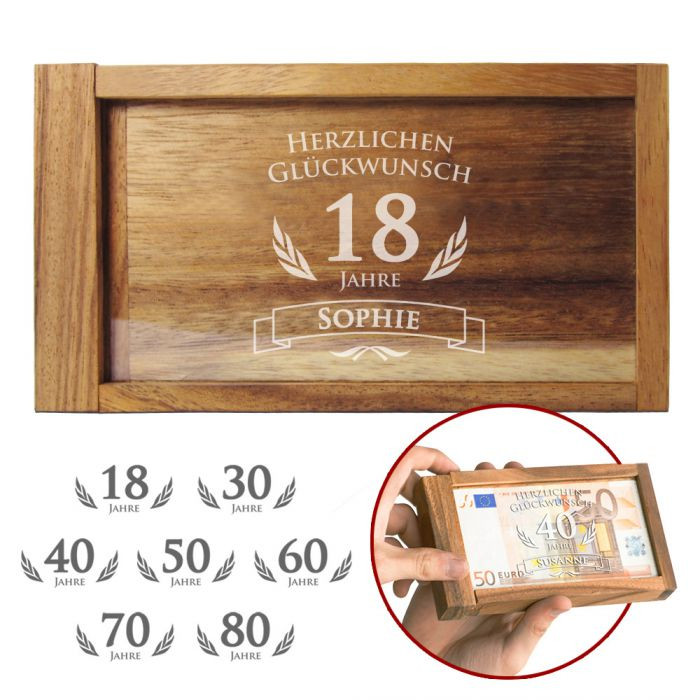Geschenkideen Zum 80 Geburtstag
 Magische Geldgeschenkbox zum Geburtstag witziges