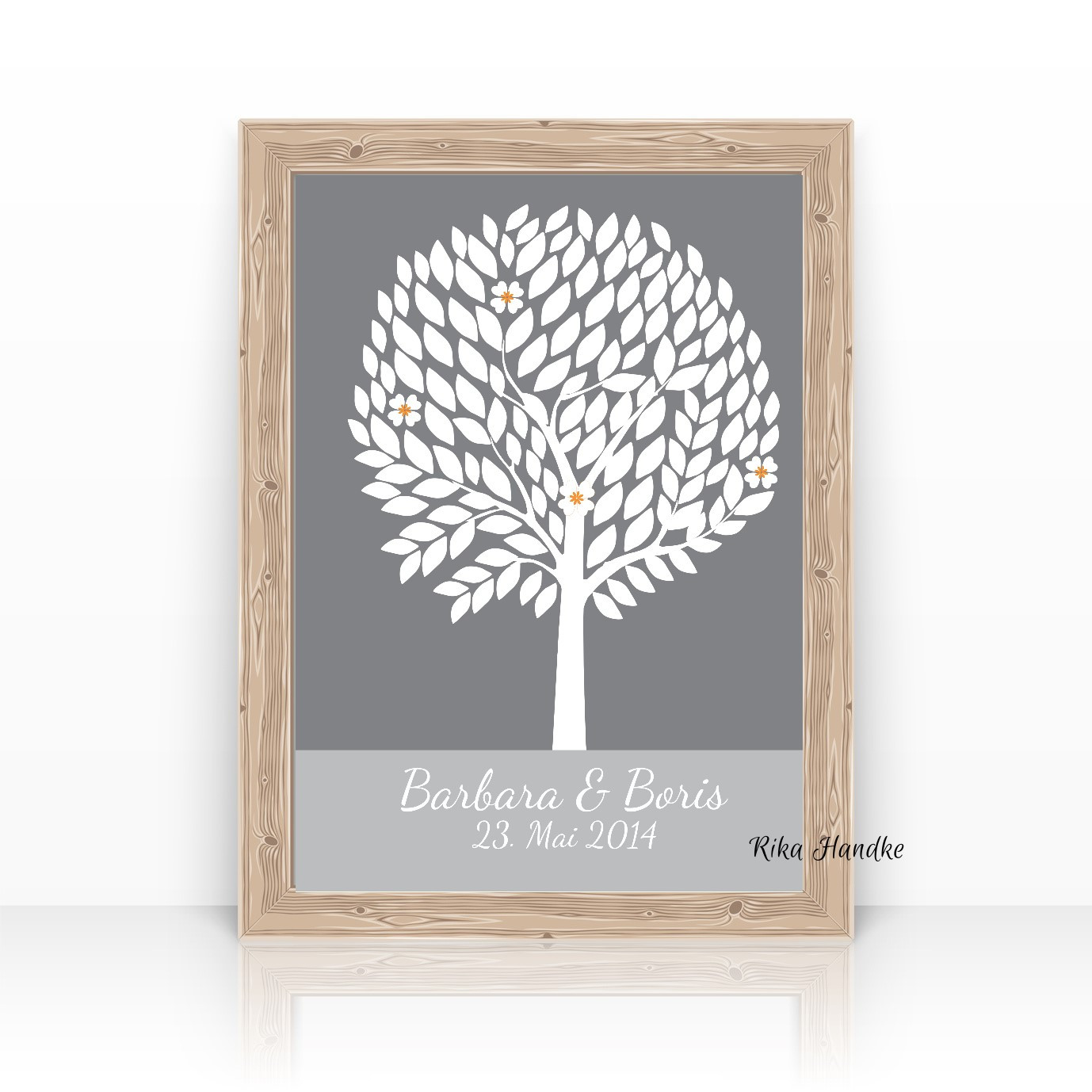 Glücksbaum Zur Hochzeit
 Personalisiertes Hochzeitsgeschenk Geschenk zur Hochzeit