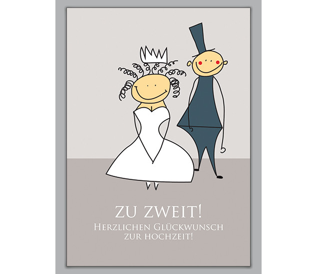 Glückwunsch Hochzeit
 Zu zweit Herzlichen Glückwunsch zur Hochzeit