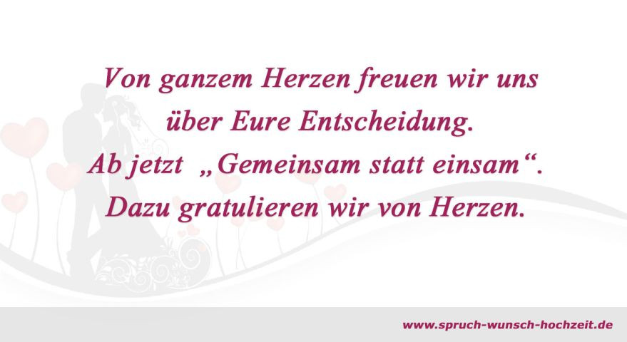 Glückwunsch Hochzeit Spruch
 Hochzeitsglückwünsche