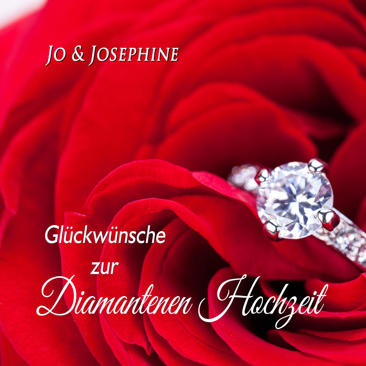 Glückwunsch Zur Diamantenen Hochzeit
 "Glückwünsche zur Diamantenen Hochzeit" Lied als MP3