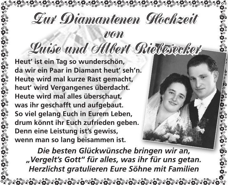 Glückwunsch Zur Diamantenen Hochzeit
 Die besten 25 Sprüche zur diamantenen hochzeit Ideen auf