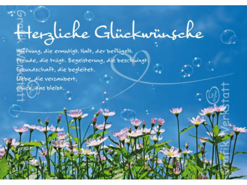 Glückwünsche Zur Hochzeit Grafikwerkstatt
 Doppelkarte Herzliche Glück Grafik Werkstatt