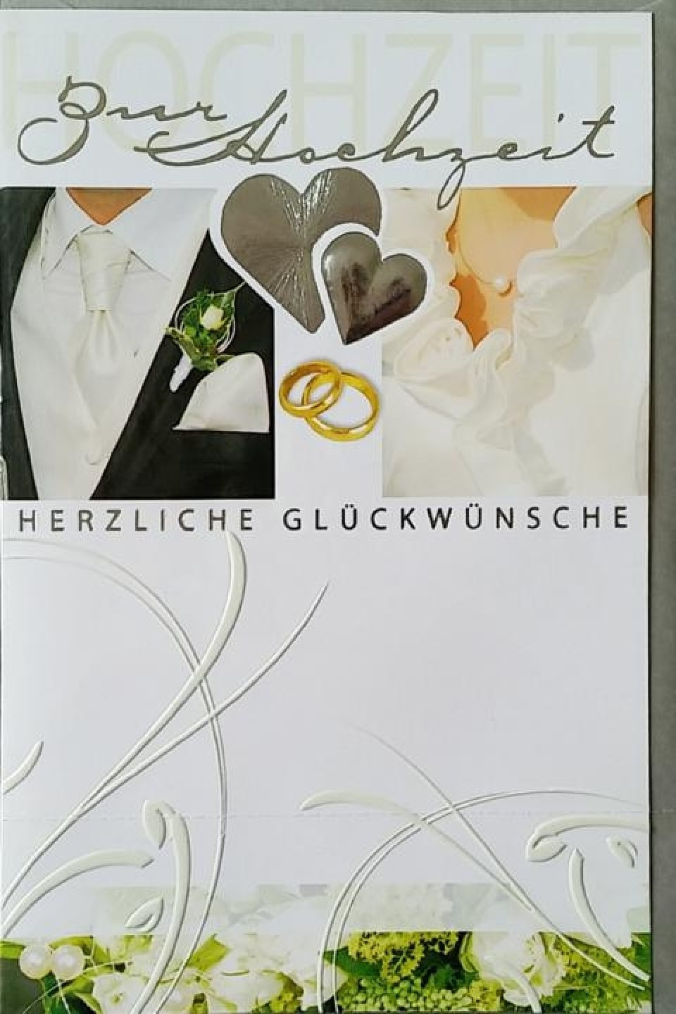 Glückwunschkarte Hochzeit
 Glückwunschkarte Hochzeit