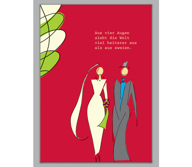 Glückwunschkarte Hochzeit Text
 Moderne Glückwunschkarte zur Hochzeit Grusskarten
