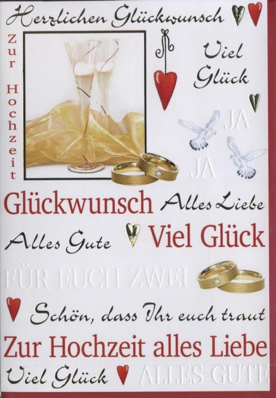 Glückwunschkarte Zur Hochzeit
 Glückwunschkarte zur Hochzeit "schön das ihr euch traut