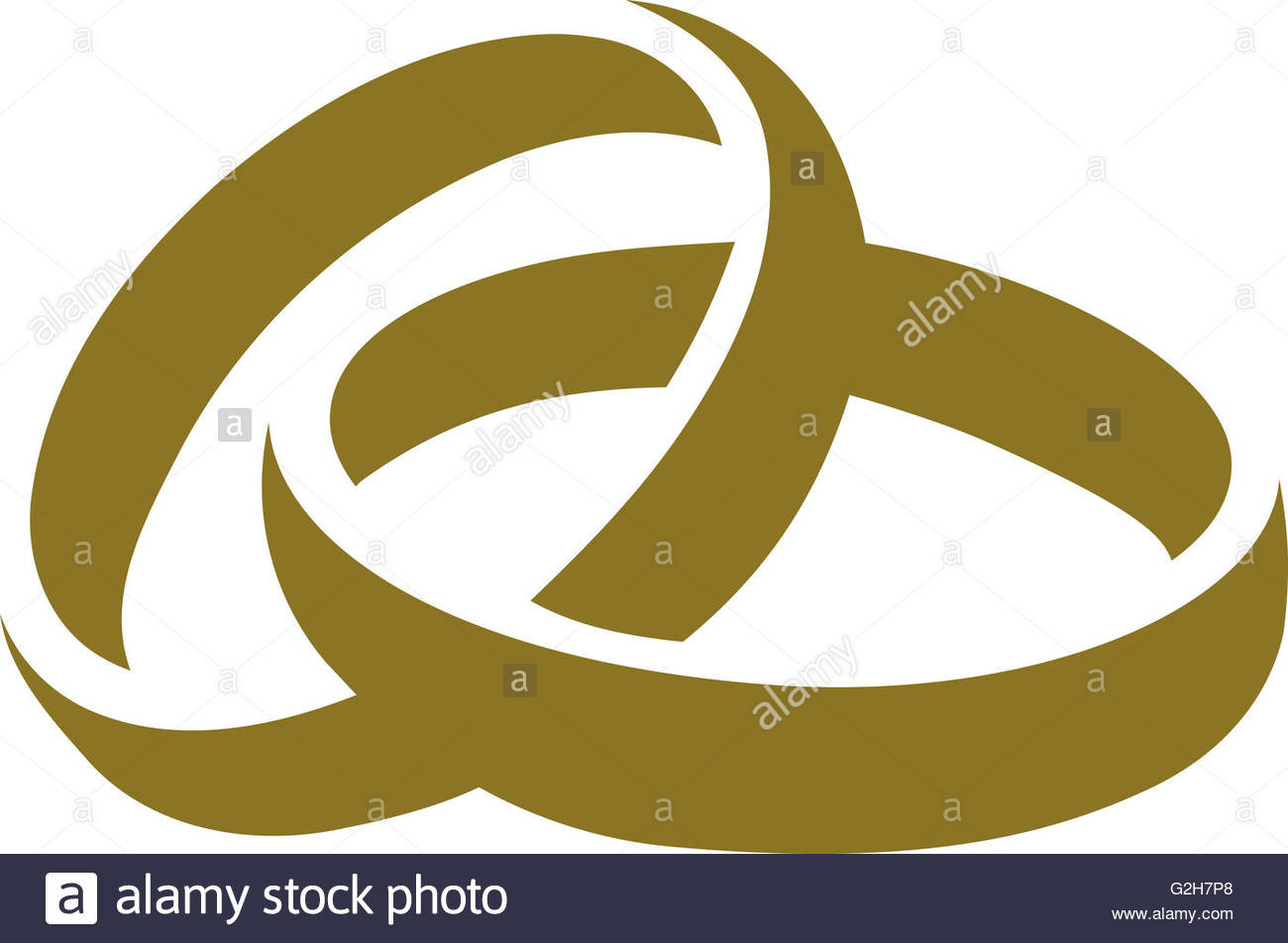 Goldene Hochzeit Symbole
 Symbol der Goldenen Hochzeit Ringe Stockfoto Bild