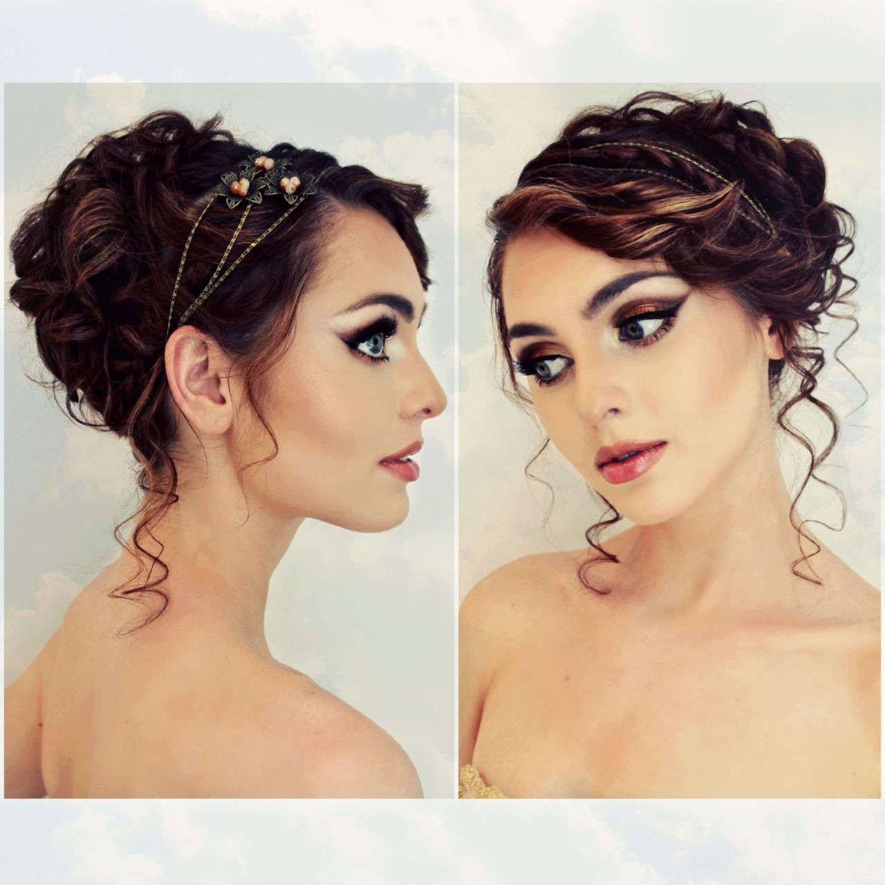 Griechische Frisuren
 Greek Goddess Updo & Bronze Makeup