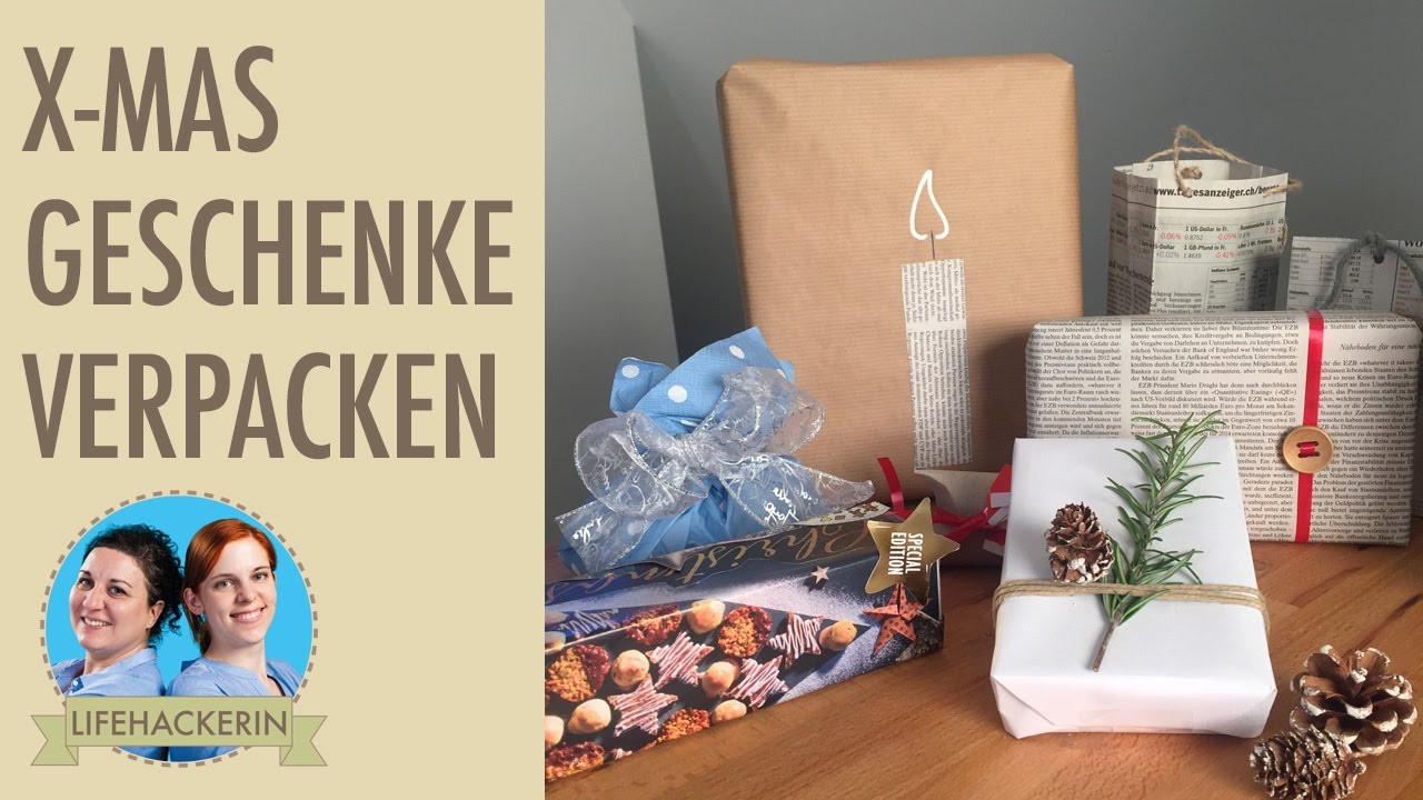 Große Geschenke Verpacken Ohne Geschenkpapier
 Schnelle Weihnachtsverpackung I Geschenke verpacken ohne