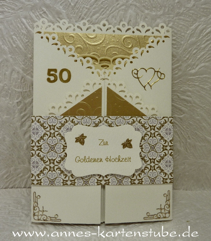 Grüße Zur Goldenen Hochzeit
 Annes Kartenstube Eine besondere Karte zur Goldenen Hochzeit