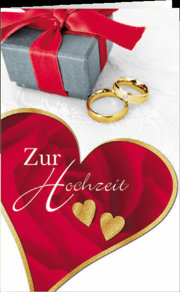 Grußkarte Hochzeit
 Grußkarte Hochzeit Zwei Herzen online kaufen