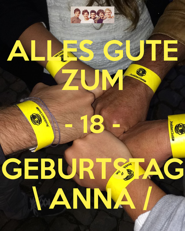 Gute Geschenke Zum 18
 ALLES GUTE ZUM 18 GEBURTSTAG ANNA Poster